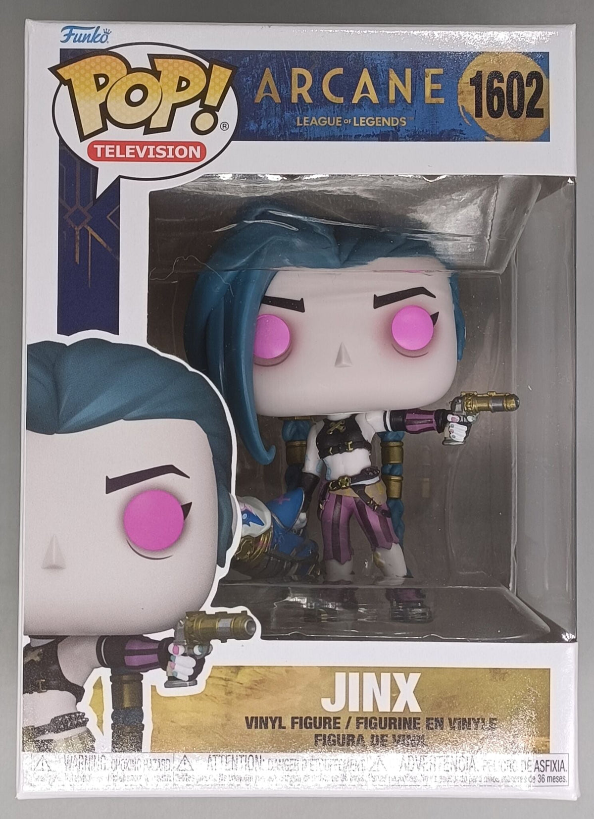 1602 Jinx - Arcane League of Legends Funko POP - Brand New Funko