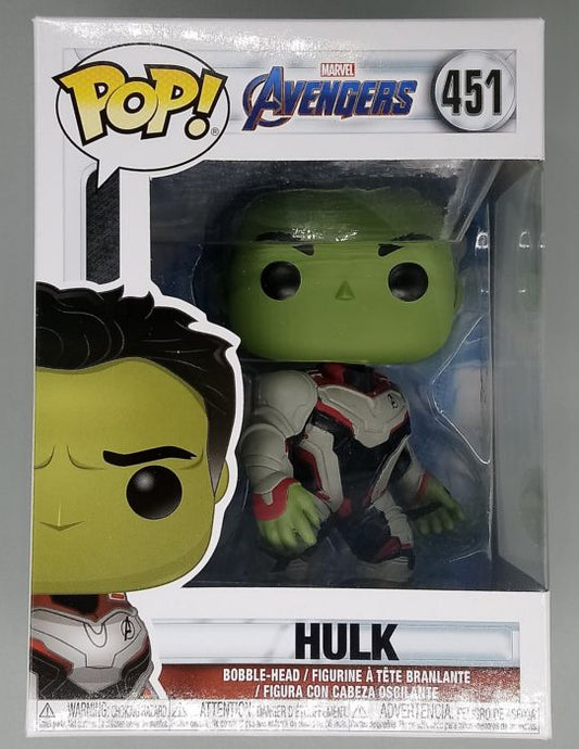 451 Hulk (Team Suit) Marvel Avengers Endgame Box Damaged Funko POP