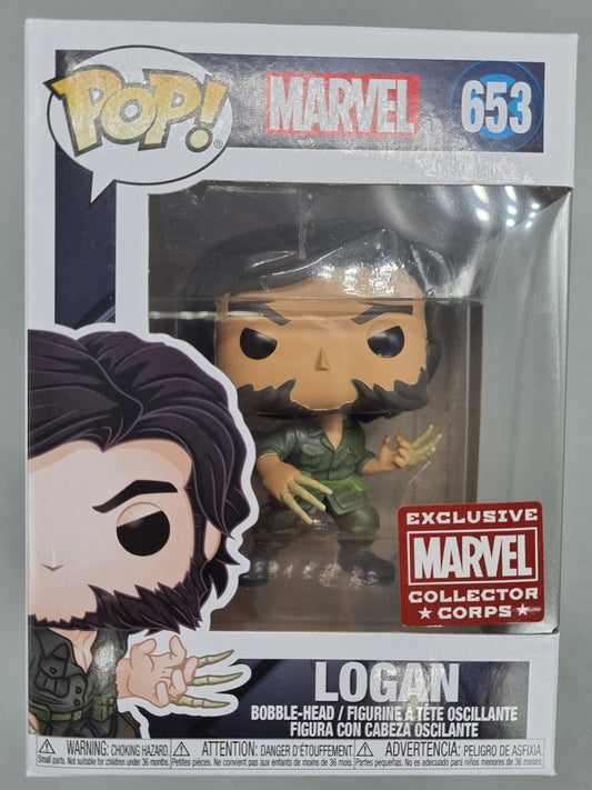 653 Logan (w/ Bone Claws) - Marvel Collectors Corps Funko POP