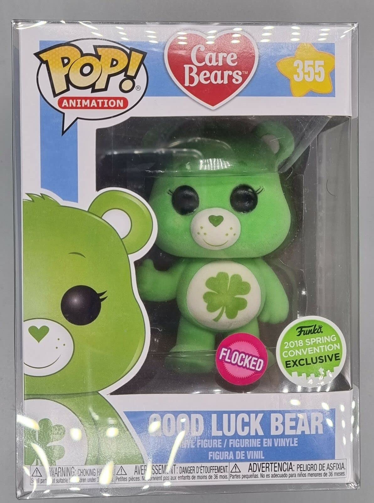 355 Good Luck Bear - Flocked - Care Bears - Funko POP - Box Damaged