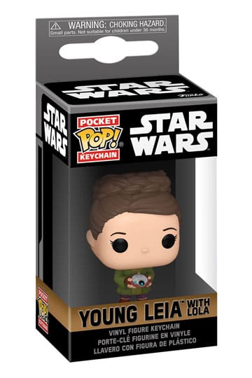 Pocket Pop Funko Keychain - Young Leia w/Lola - Star Wars - Brand New Funko