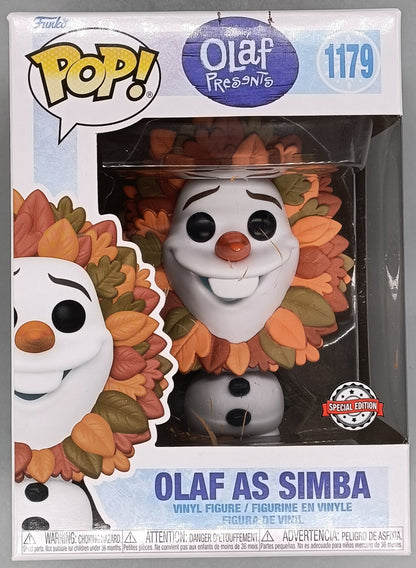 1179 Olaf as Simba - Disney Olaf Presents - Box Damaged Funko POP Funko