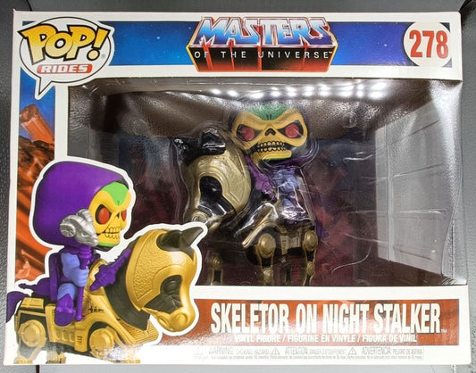 278 Skeletor on Night Stalker Rides Masters of - Box Damaged Funko POP
