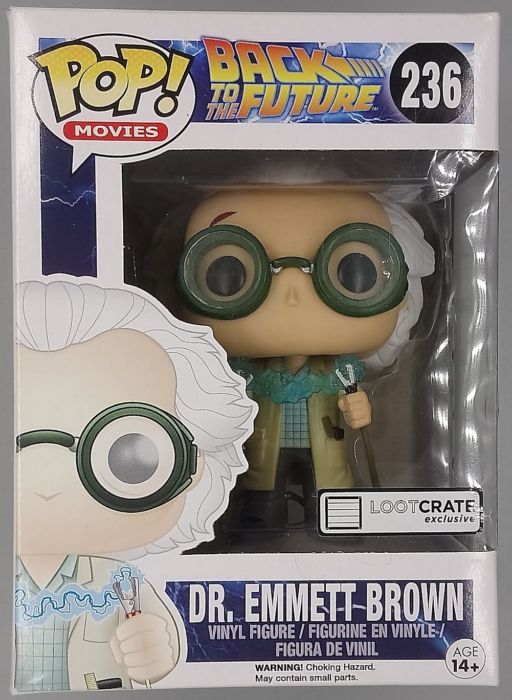 236 Dr. Emmett Brown (w/ Jumper Cables) - Box Damaged Funko POP