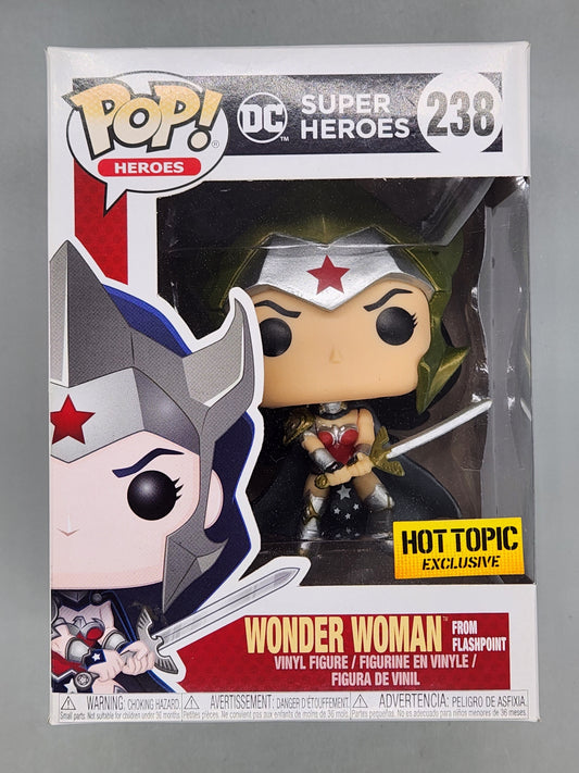 238 Wonder Woman (from Flashpoint) - DC Super He Box Damaged Funko POP