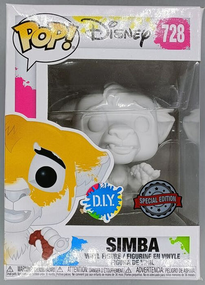 728 Simba (w/ Grub, DIY) - Disney Lion King - Box Damaged Funko POP