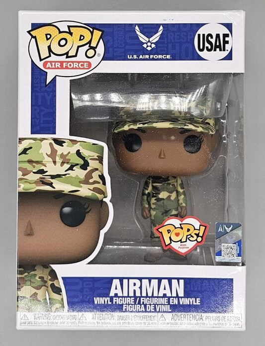 USAF Airman (Female, African American) - Air Force - Box Damaged Funko POP