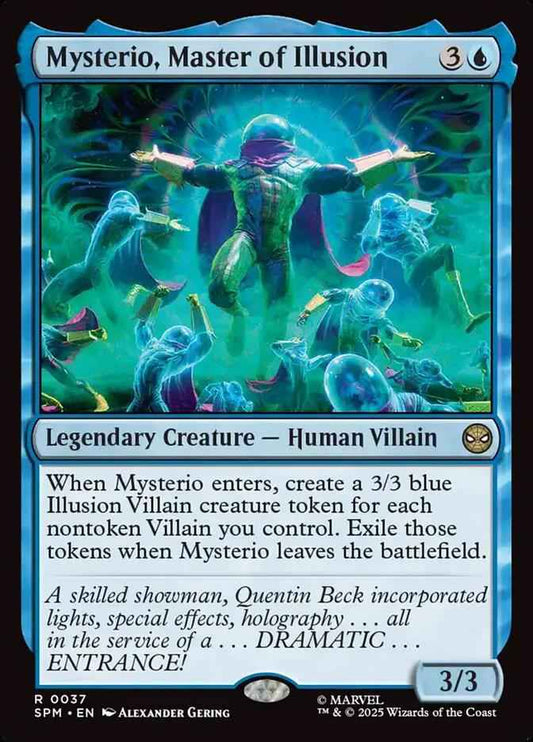 37 - Mysterio, Master of Illusion - Marvel's Spider-Man - Foil - Magic: The Gathering Card