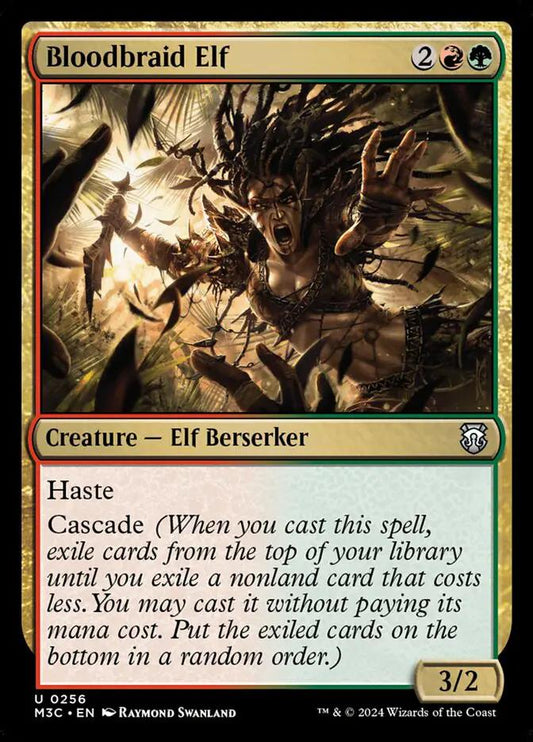 256 - Bloodbraid Elf - Modern Horizons 3 Commander - Normal - Magic: The Gathering Card
