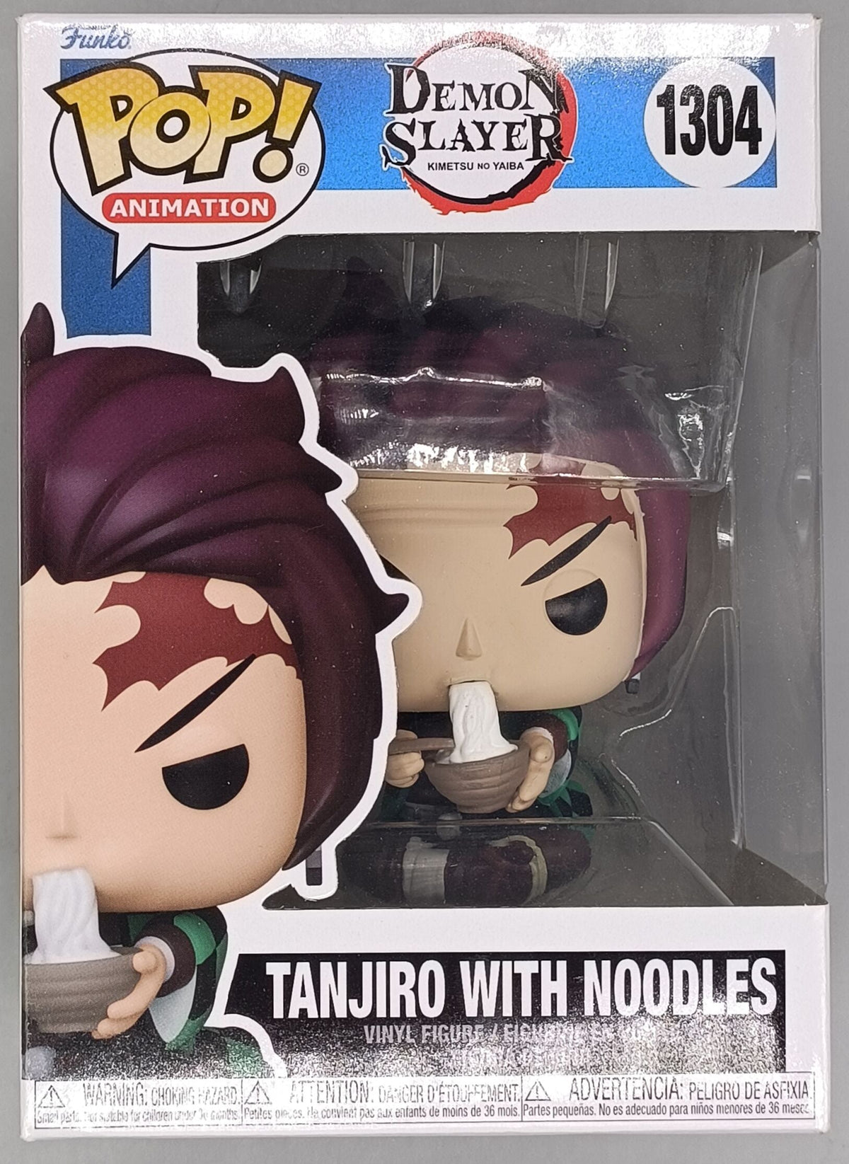 1304 Tanjiro with Noodles - Demon Slayer - Box Damaged Funko POP Funko