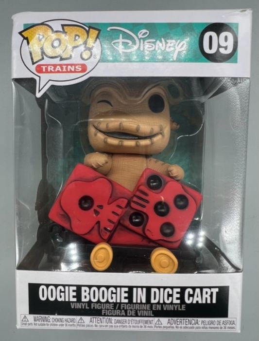 09 Oogie Boogie in Dice Cart - Trains Disney TNBC Box Damaged Funko POP