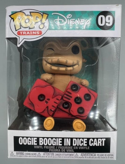 09 Oogie Boogie in Dice Cart - Trains Disney TNBC Box Damaged Funko POP
