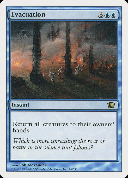 76 - Evacuation - Eighth Edition - Normal - Magic: The Gathering Card