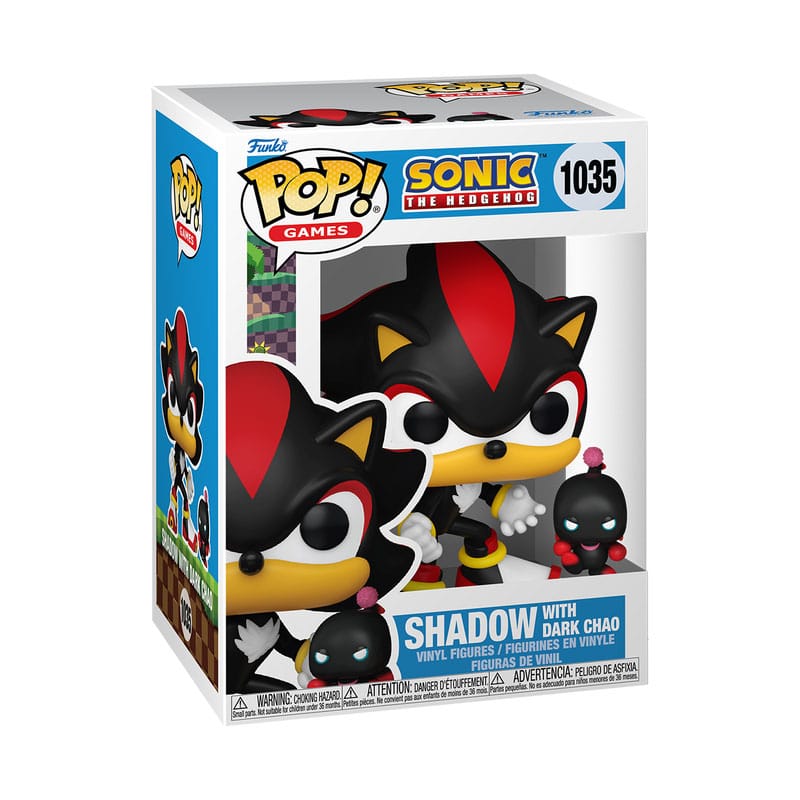 1035 Shadow with Dark Chao - Sonic The Hedgehog Funko POP - Brand New