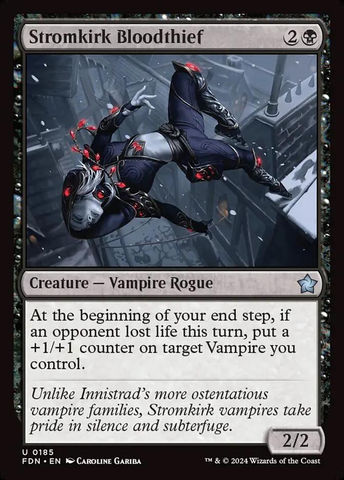 185 - Stromkirk Bloodthief - Foundations - Foil - Magic: The Gathering Card