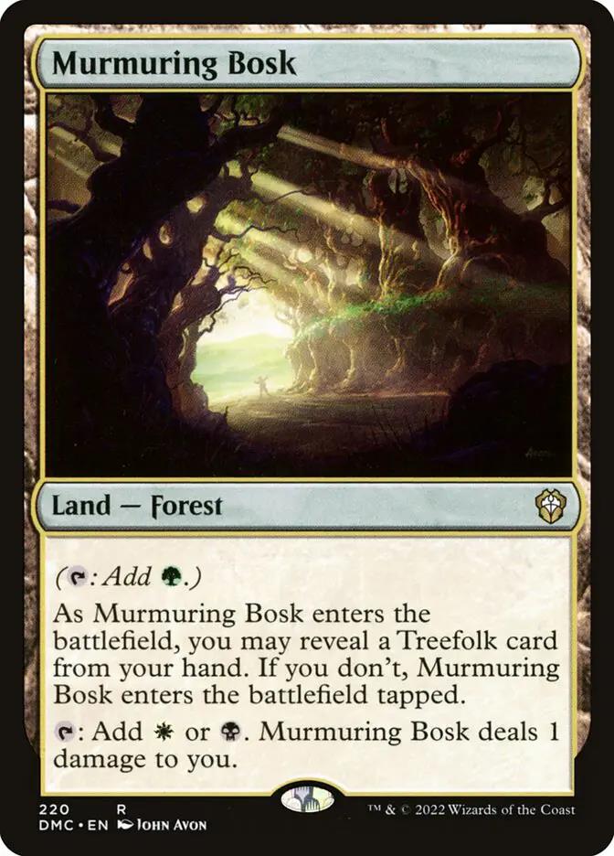 220 - Murmuring Bosk - Dominaria United Commander - Normal - Magic: The Gathering Card
