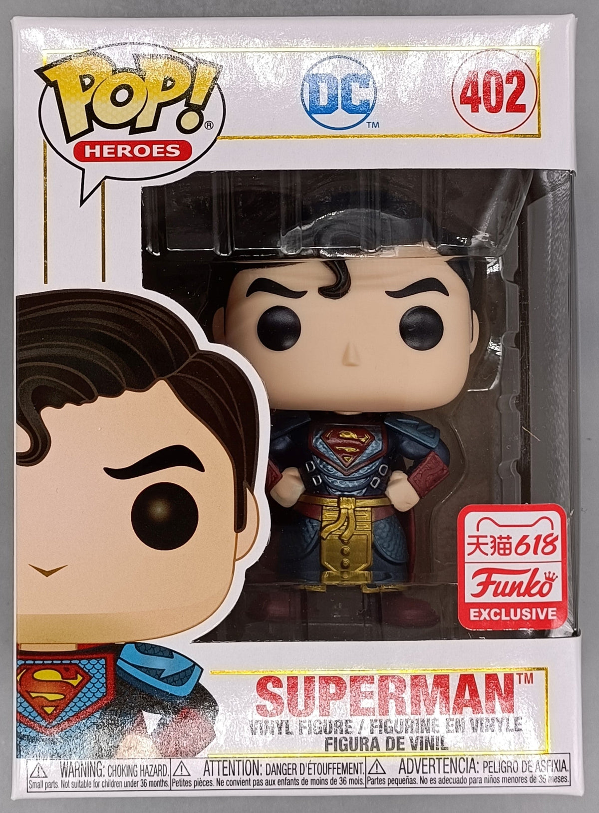 402 Superman - Metallic - DC Imperial Palace Funko POP Funko