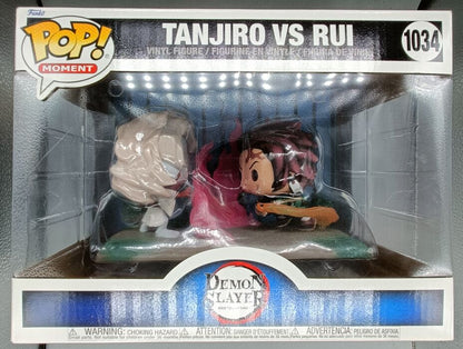 1034 Tanjiro vs. Rui - Anime Moment - Demon Slayer Box Damaged Funko POP