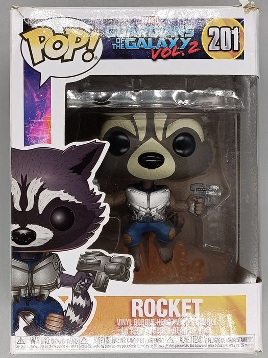 201 Rocket (Jet Pack) Marvel Guardians Galaxy Box Damaged Funko POP
