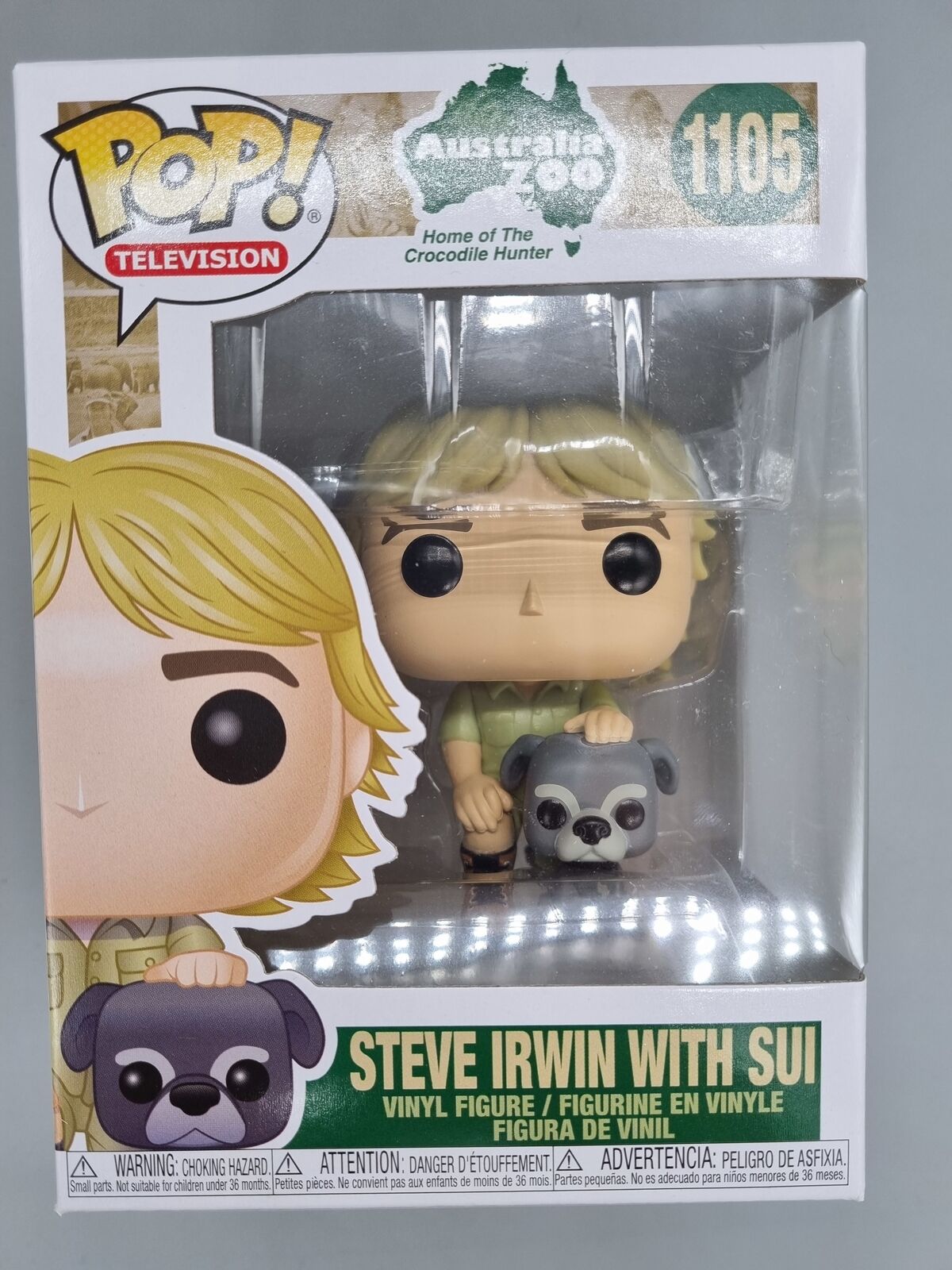 1105 Steve Irwin (with Sui) Crocodile Hunter Australia Zoo - Funko POP