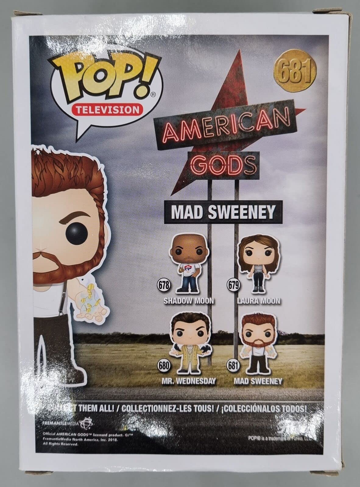 681 Mad Sweeney - American Gods Funko POP - Box Damaged