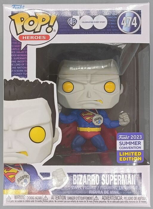 474 Bizarro Superman Heroes DC - 2023 Con Funko POP