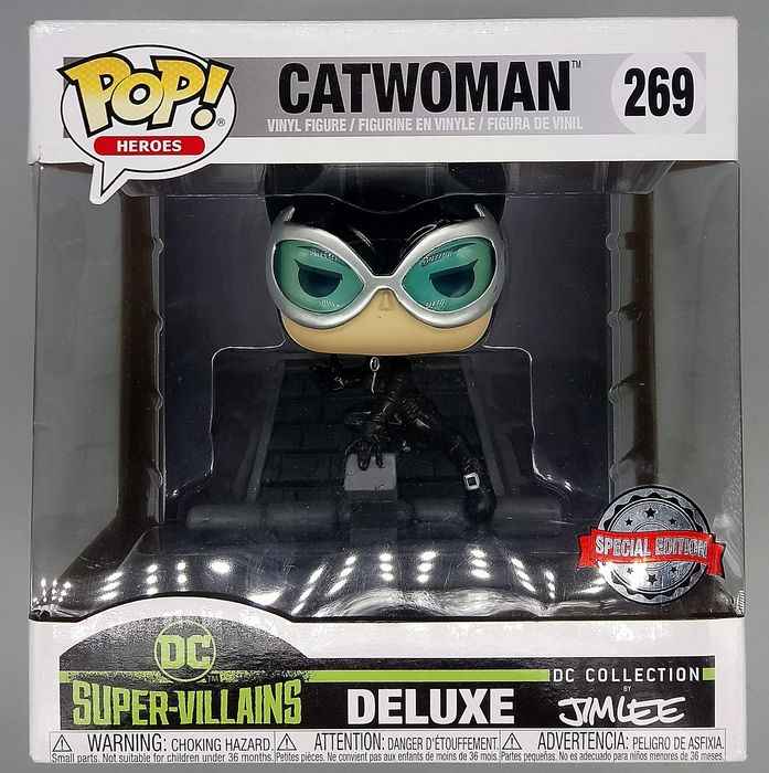 269 Catwoman - Deluxe Jim Lee - DC Super-Villain Funko POP - Box Damaged