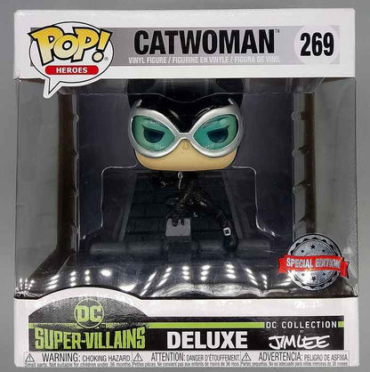 269 Catwoman - Deluxe Jim Lee - DC Super-Villain Funko POP - Box Damaged