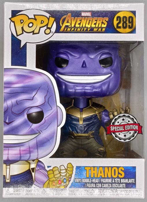 289 Thanos - Metallic - Marvel Avengers Infinity War Box Damaged Funko POP Funko