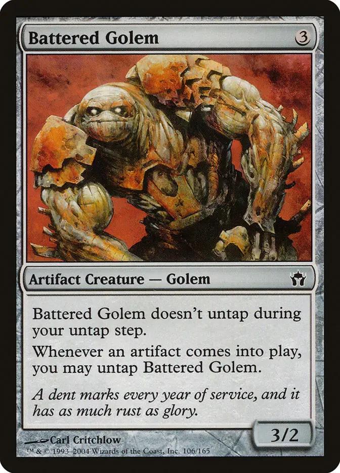 106 - Battered Golem - Fifth Dawn - Normal - Magic: The Gathering Card