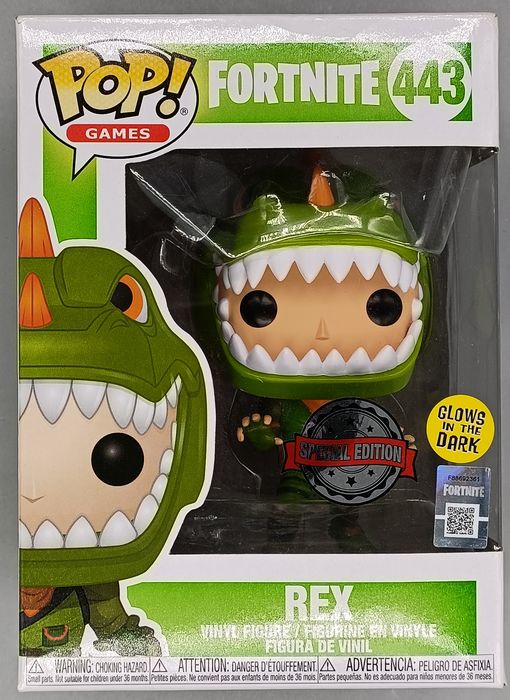 443 Rex - Glow - Fortnite - Box Damaged Funko POP