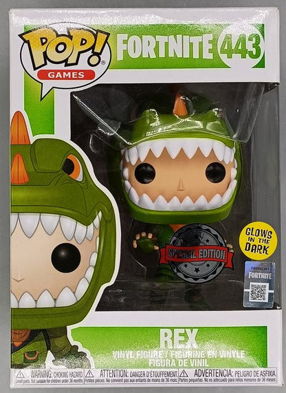 443 Rex - Glow - Fortnite - Box Damaged Funko POP