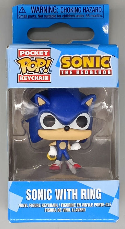 Pocket Pop Funko Keychain - Sonic w/Ring - Sonic the Hedgehog