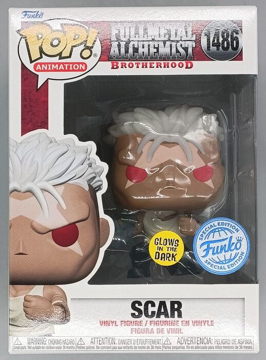 1486 Scar (Glow) - Fullmetal Alchemist Funko POP - Brand New