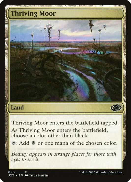 826 - Thriving Moor - Jumpstart 2022 - Normal - Magic: The Gathering Card