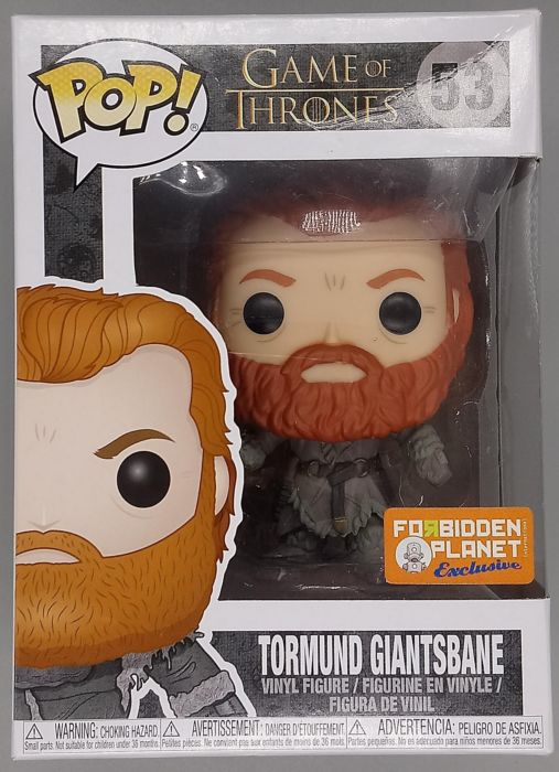 53 Tormund Giantsbane (Snowy) Game of Thrones Box Damaged Funko POP