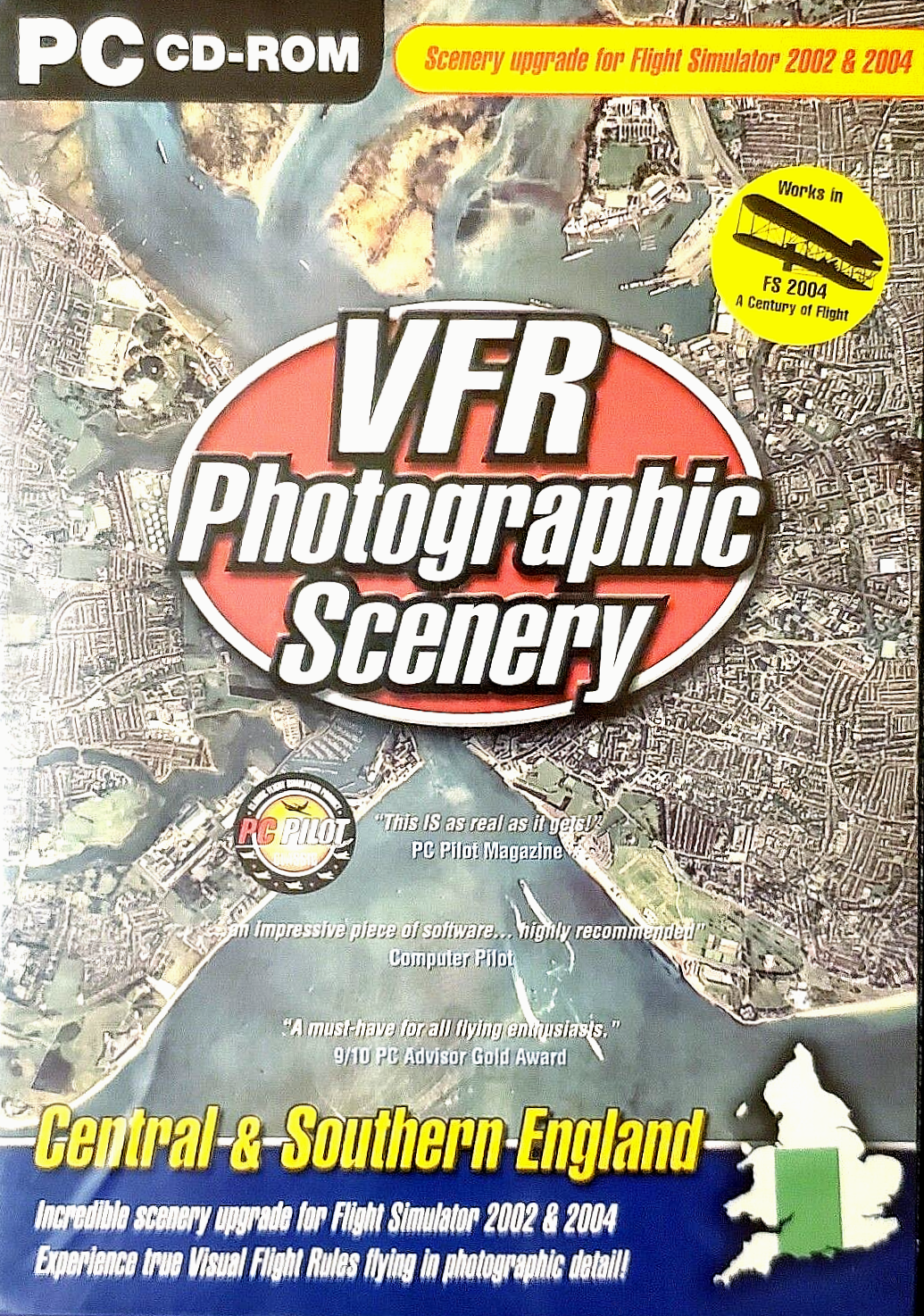 VFR Photographic Scenery: Cent & Southern England for Flight Sim 2002