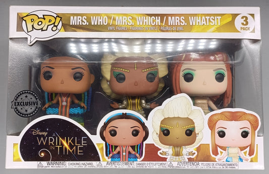 [3 Pack] Mrs. Who Mrs. Which Mrs. Whatsit - Disney A Wrinkle In Time - Funko POP - Box Damaged