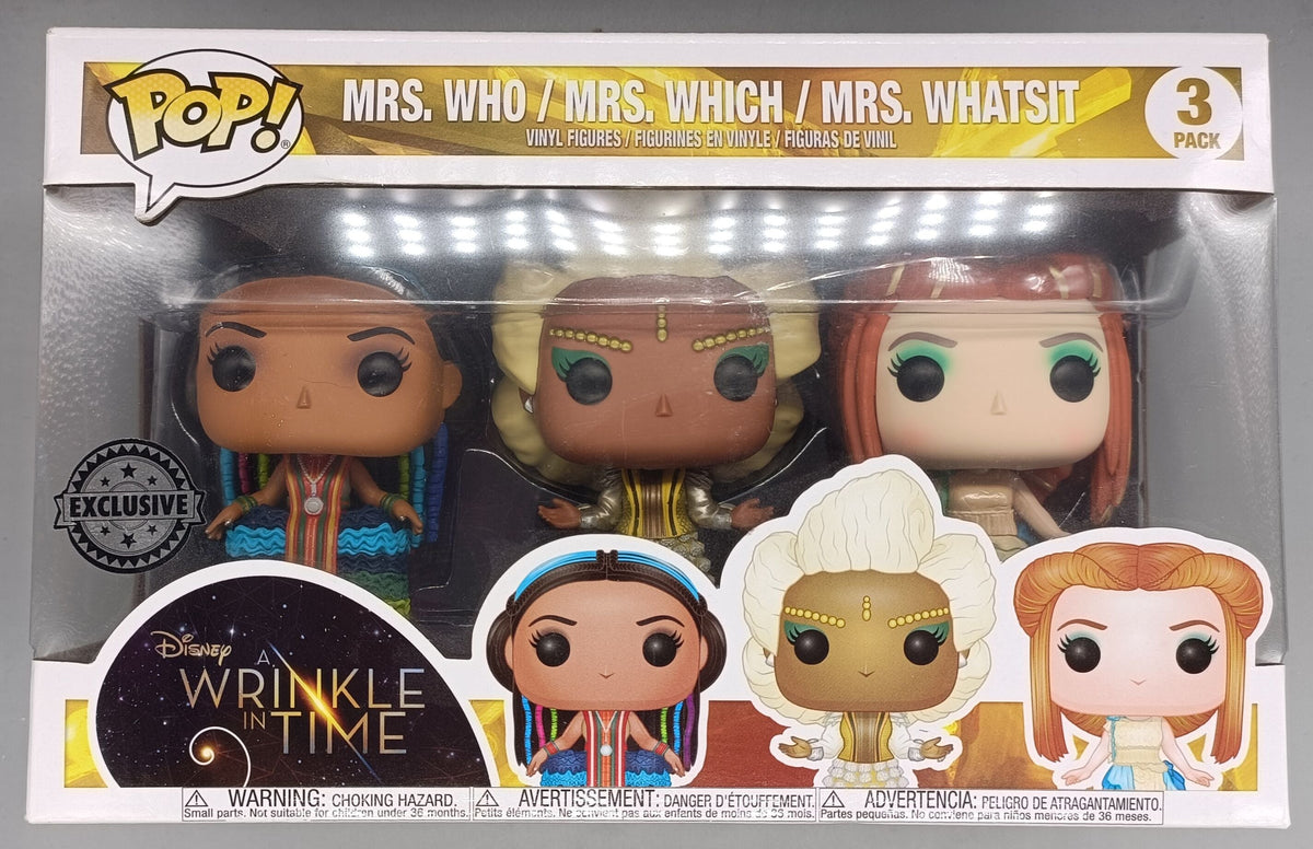 [3 Pack] Mrs. Who Mrs. Which Mrs. Whatsit - Disney A Wrinkle In Time - Funko POP - Box Damaged Funko