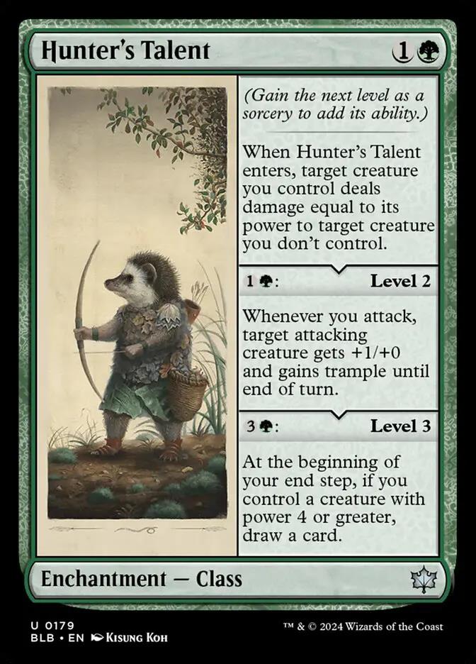 179 - Hunter's Talent - Bloomburrow - Normal - Magic: The Gathering Card