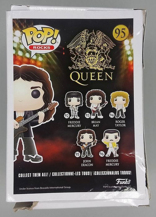 95 John Deacon - Queen - Rocks - Box Damaged Funko POP