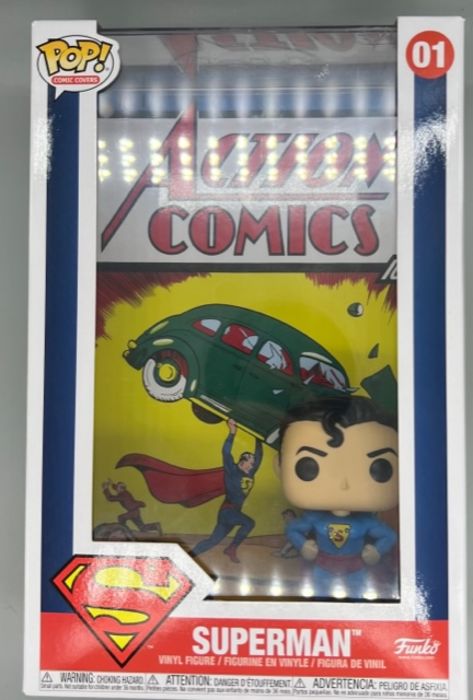 01 Superman - Comic Covers - Box Damaged Funko POP