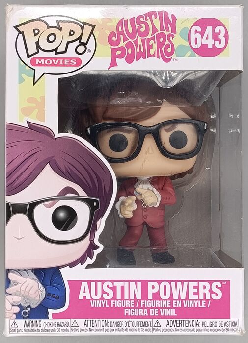 643 Austin Powers (Red Suit) - Austin Powers - Box Damaged Funko POP Funko