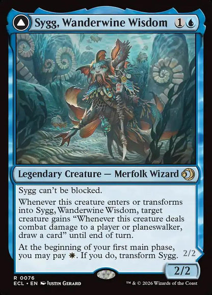 76 - Sygg, Wanderwine Wisdom // Sygg, Wanderbrine Shield - Lorwyn Eclipsed - Normal - Magic: The Gathering Card