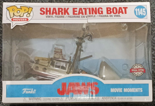 1145 Shark Eating Boat - Movie Moment - JAWS - Box Damaged Funko POP