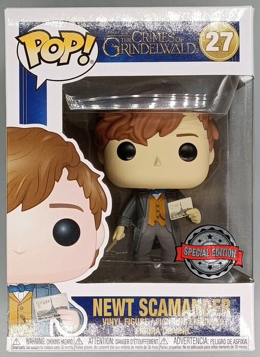 27 Newt Scamander (w/ Postcard) - Fantastic Beasts - Box Damaged Funko POP Funko