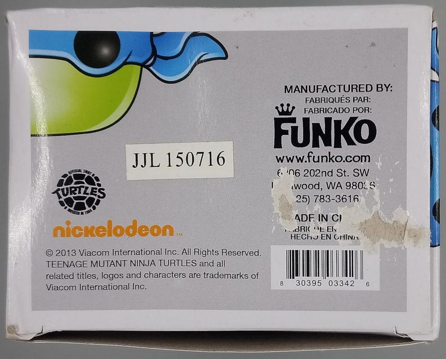 63 Leonardo - Teenage Mutant Ninja Turtles - Box Damaged Funko POP
