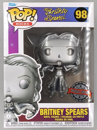 98 Britney Spears (Slave 4 U - Platinum) Metallic 5000pc Limited Edition Funko POP Funko