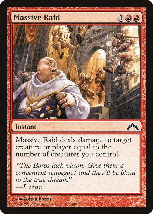 100 - Massive Raid - Gatecrash - Normal - Magic: The Gathering Card