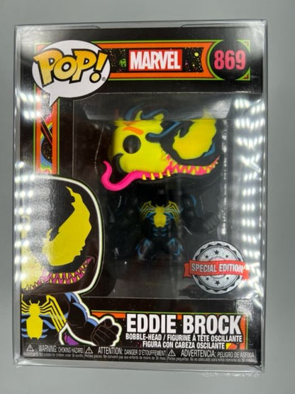 869 Eddie Brock (Venom Blacklight) - Marvel Funko POP Funko